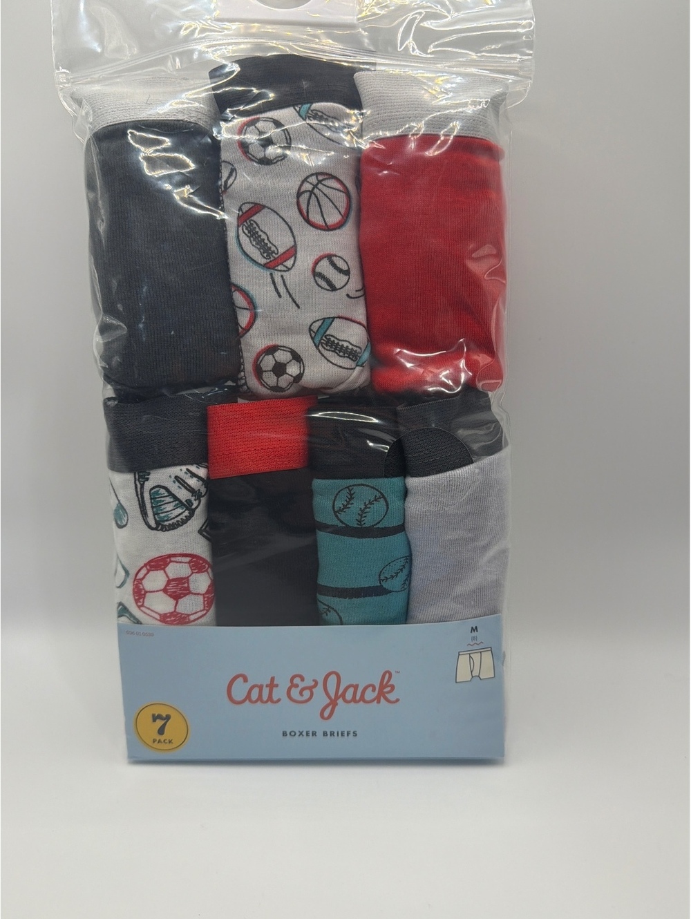 Cat & Jack Boys 7-Pack Cotton Boxer Briefs Size M (8)